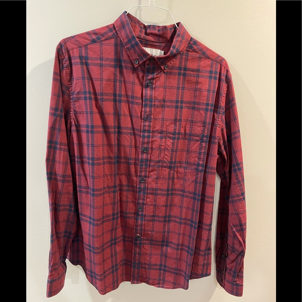 Good fellow- plaid button down shirt